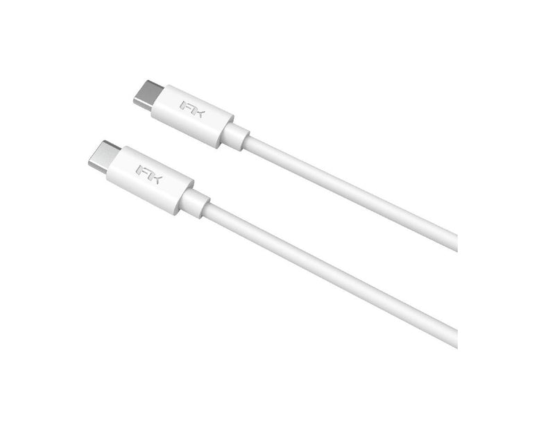 Feeltek USB-C to USB-C Cable 120 cm - TPE - White, Storage & Data Transfer Cables, Feeltek, Telephone Market - telephone-market.com