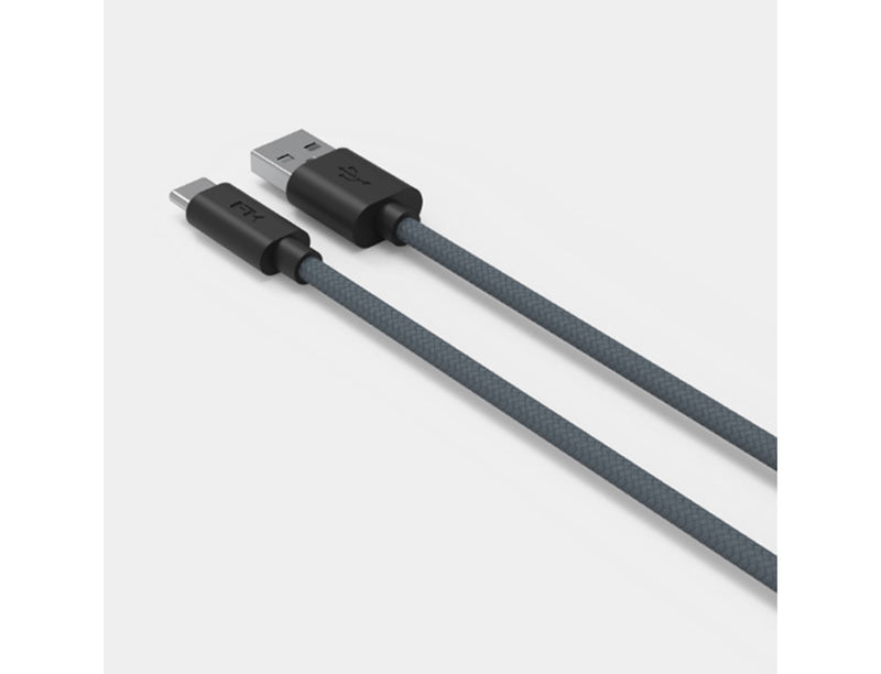 Feeltek USB-C to USB-A Cable 200 cm - Braid - Black, Storage & Data Transfer Cables, Feeltek, Telephone Market - telephone-market.com