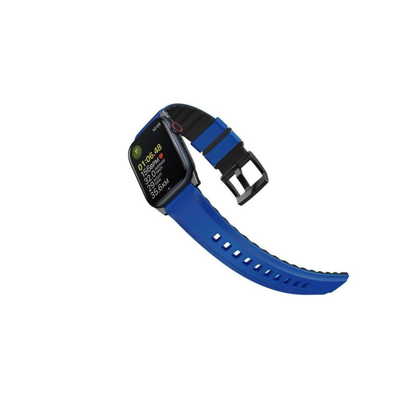 Uniq For Apple Watch 49/45/44/42mm Linus Airosoft Silicone Strap - Racing  Blue, Apple Watch Strap, UNIQ, Telephone Market - telephone-market.com