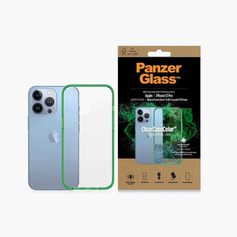 PanzerGlass For iPhone 13/13 Pro ClearCaseColor - Lime Limited Edition - Telephone Market