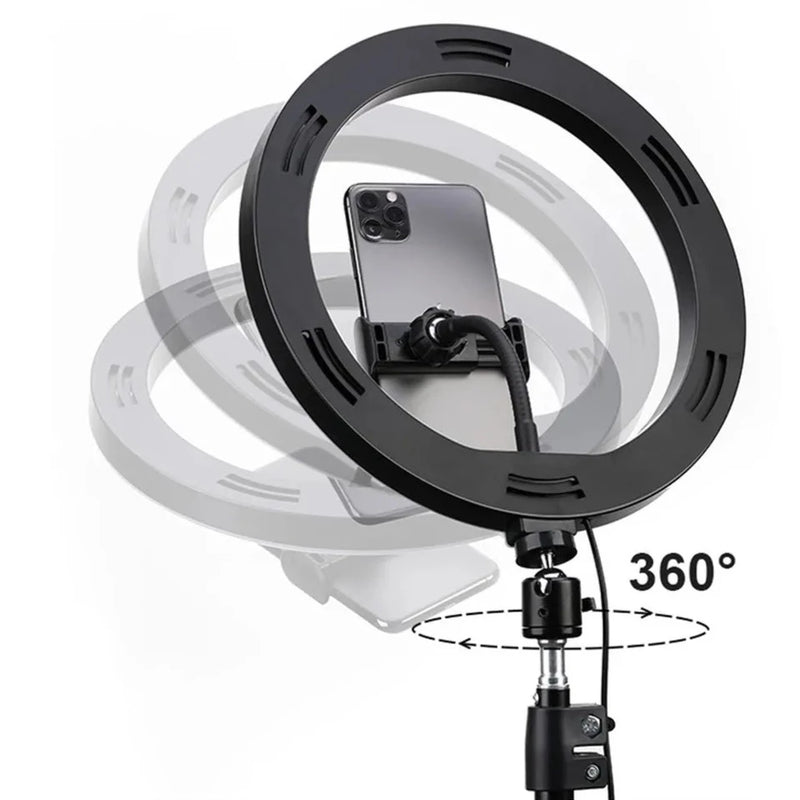 ROCK Dimmable LED Selfie ring Light with tripod Stand, LAMP Ring Light, ROCK, Telephone Market - telephone-market.com