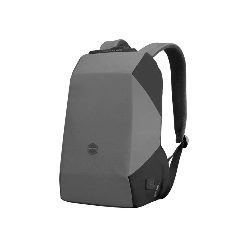 Promate Travel Backpack Urban Styled EcoPakt™ 15.6 inch - Grey - Telephone Market