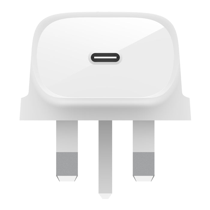 Belkin Wall Charger PD 30W + USB-C to Lightning Cable - White, Power Adapters & Chargers, Belkin, Telephone Market - telephone-market.com