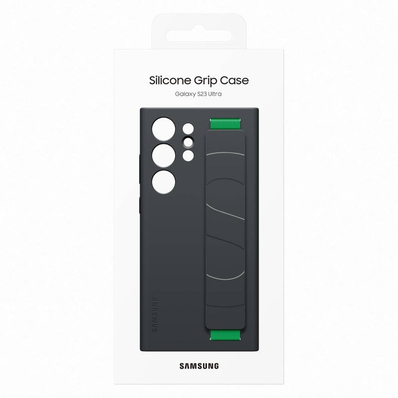 Samsung for Galaxy S23 Ultra Silicone Grip Case - Black, Mobile Phone Cases, Samsung, Telephone Market - telephone-market.com