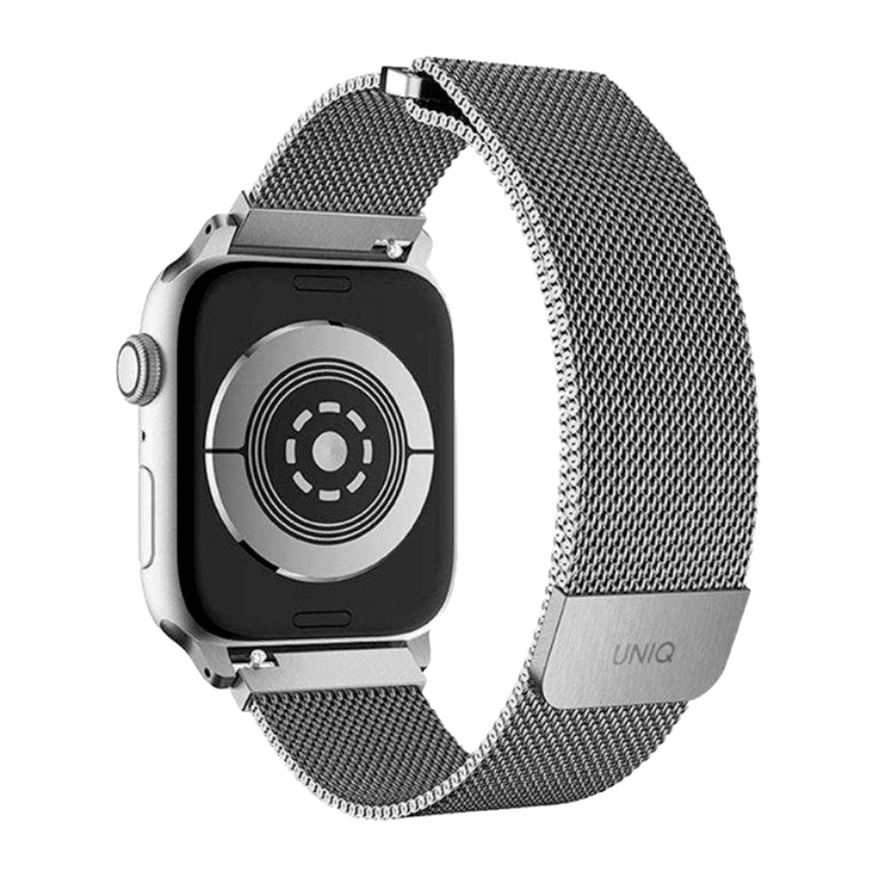 Uniq for Apple Watch 41 / 40 / 38mm Dante Milanese Mesh Steel Strap - Silver, Apple Watch Strap, UNIQ, Telephone Market - telephone-market.com