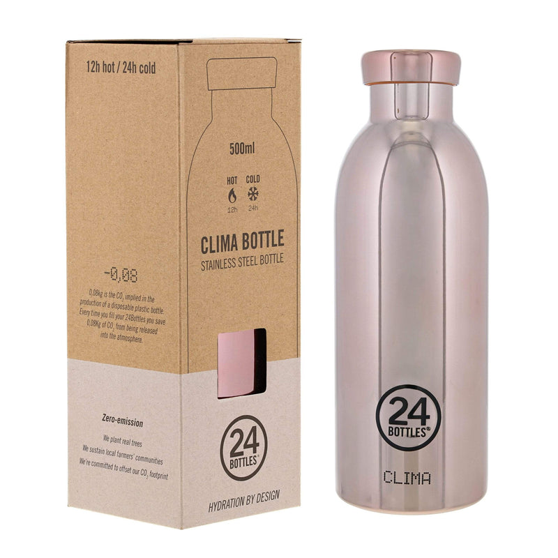 24Bottles Stainless Steel Clima Bottle 500ML - Rose Gold - Telephone Market