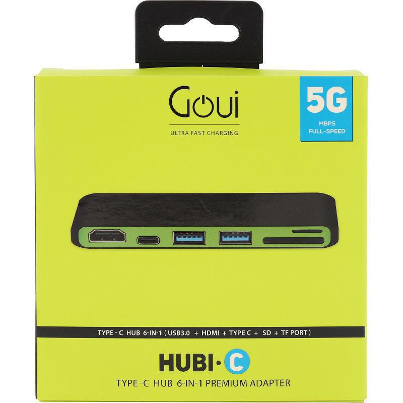 Goui 6-in-1 Hubi USB Type C Multi-port Station Premium Adaptor, Adapter, GOUi, Telephone Market - telephone-market.com