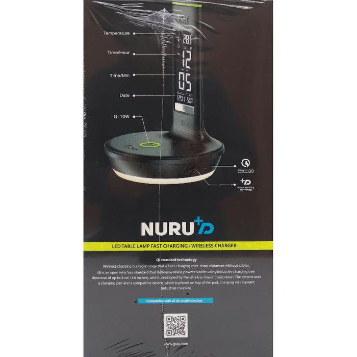 Goui Nuru+D LED Table Lamp With 10W Qi PD Wireless Charger, Wireless Charger, GOUi, Telephone Market - telephone-market.com