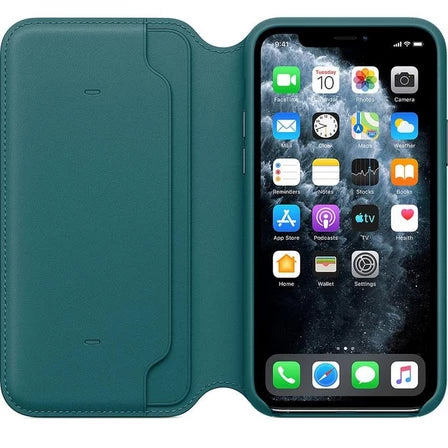 iPhone 11 Pro Leather Folio - PeaCock, Mobile Phone Cases, Apple, Telephone Market - telephone-market.com