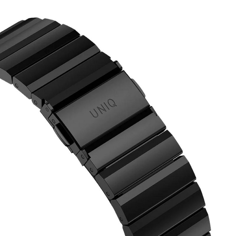 Uniq for Apple Watch 49 / 45 / 44mm Strova Stainless Steel Band - Black, Apple Watch Strap, UNIQ, Telephone Market - telephone-market.com