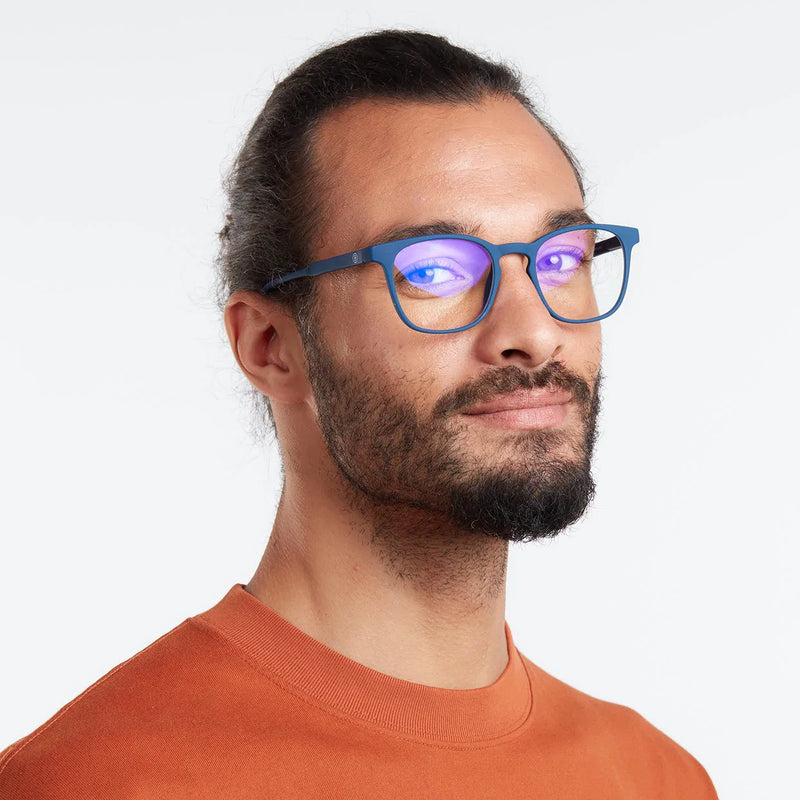 Barner Dalston Glasses - Navy Blue - Telephone Market