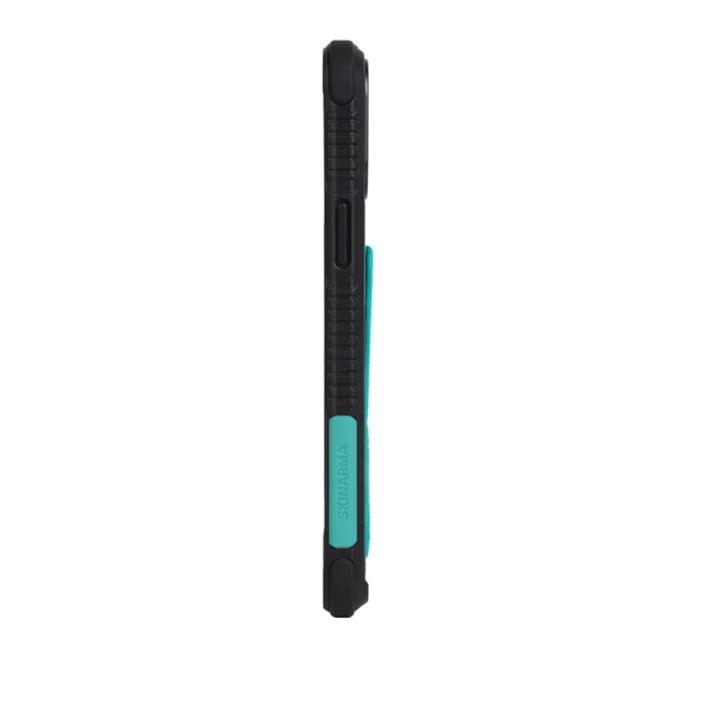 SkinArma For iPhone 13 Pro Max Shingoki Anti Drop Case-Magnetic Stand-Grip - Turquoise - Telephone Market