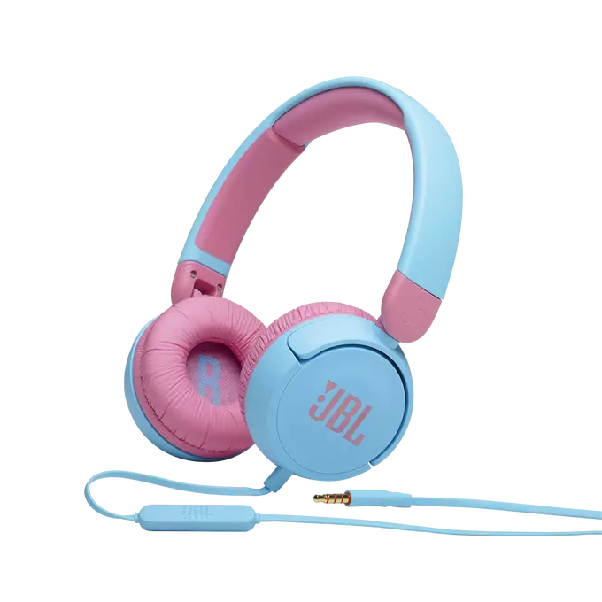 JBL JR310 Kids Wired On-Ear Headphones - Blue - Telephone Market