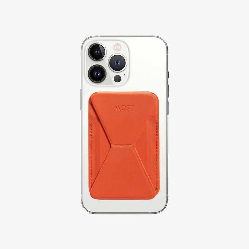 MOFT Snap-On iPhone Stand & Wallet MagSafe® - Orange - Telephone Market