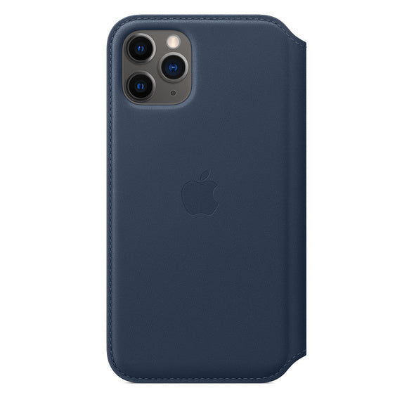 iPhone 11 Pro Leather Folio - Deep Sea Blue, Mobile Phone Cases, Apple, Telephone Market - telephone-market.com