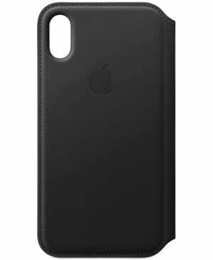 Apple Iphone X / XS Leather Folio- Black,, Mobile Phone Cases, Apple, Telephone Market - telephone-market.com