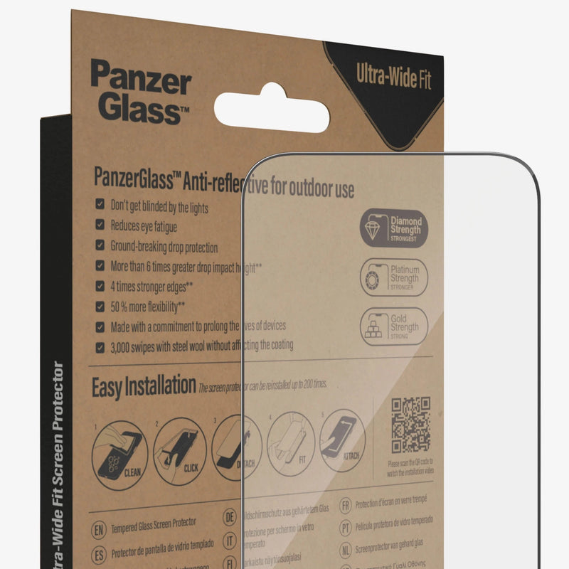 PanzerGlass For iPhone 14 Pro UWF Glass Screen With Applicator - Anti-reflective - Telephone Market