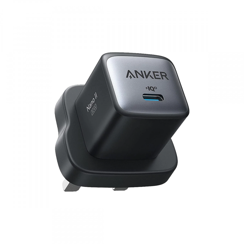 Anker Wall Charger Nano II 30W - Black, Power Adapters & Chargers, Anker, Telephone Market - telephone-market.com