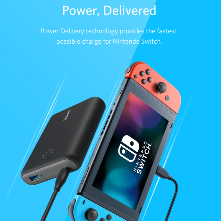 Anker Power Bank Nintendo Switch Edition 13400mAh - Black - Telephone Market