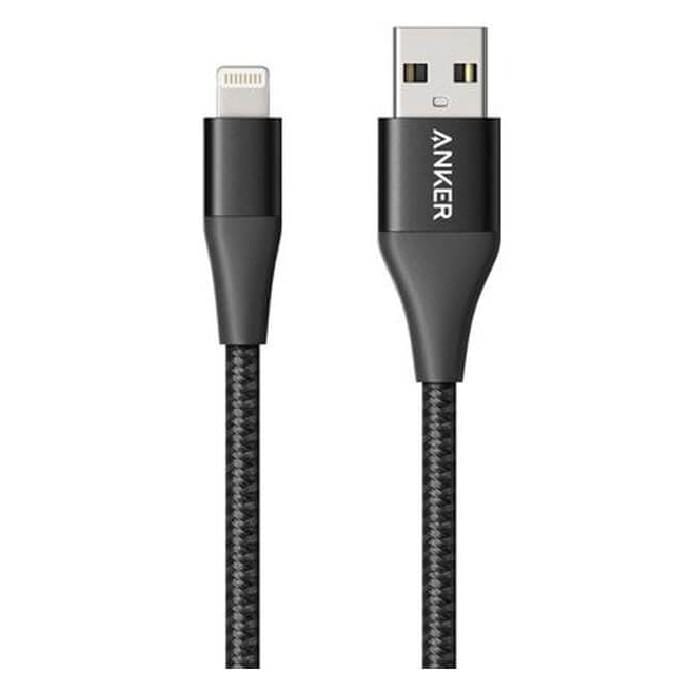 Anker PowerLine+ II USB-A to Lightning 0.9m - Black, Storage & Data Transfer Cables, Anker, Telephone Market - telephone-market.com