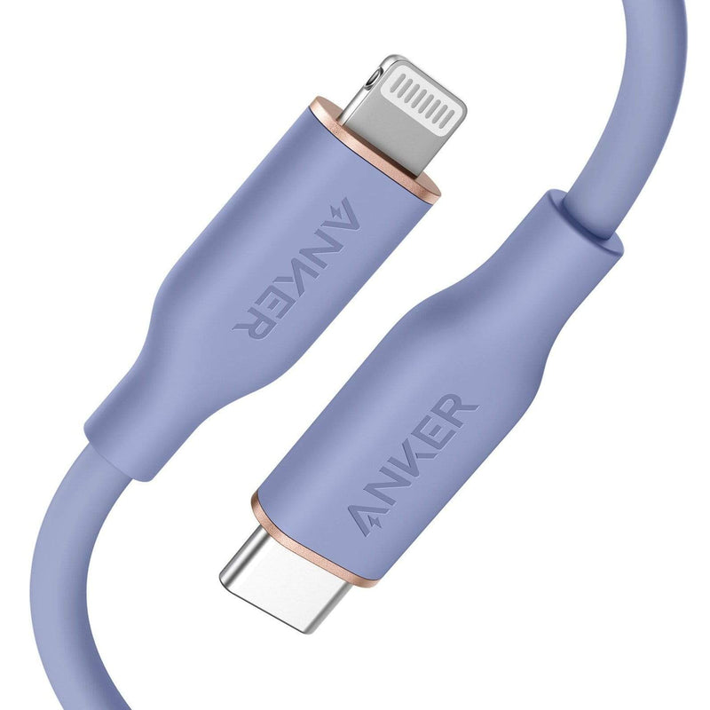 Anker PowerLine III Flow USB-C to Lightning 1.8m - Purple, Storage & Data Transfer Cables, Anker, Telephone Market - telephone-market.com