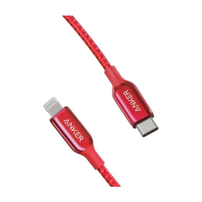 Anker PowerLine+ III USB-C to Lightning 0.90m - Red - Telephone Market
