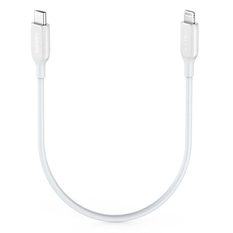 Anker PowerLine III USB-C To Lightning 30cm - White - Telephone Market