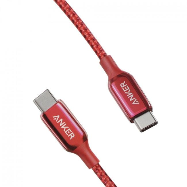 Anker PowerLine+ III USB-C to USB-C 0.9m - Red, Storage & Data Transfer Cables, Anker, Telephone Market - telephone-market.com