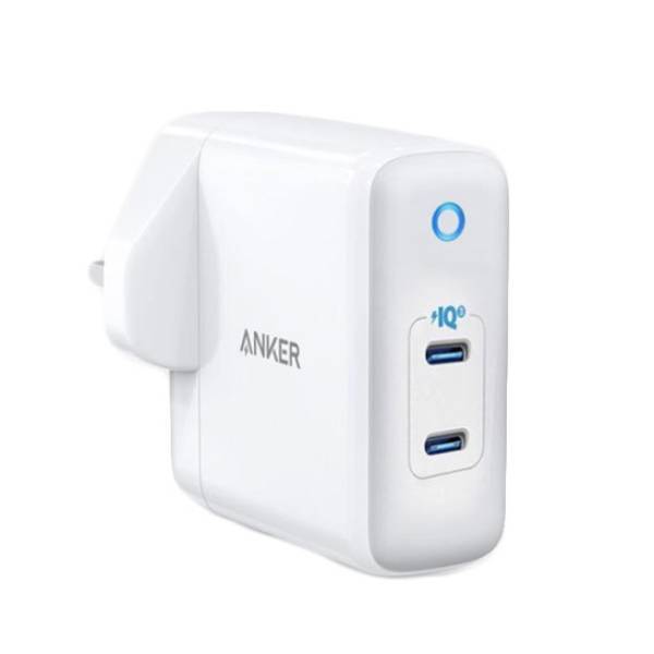 Anker Wall Charger PowerPort III Duo 40W - White - Telephone Market