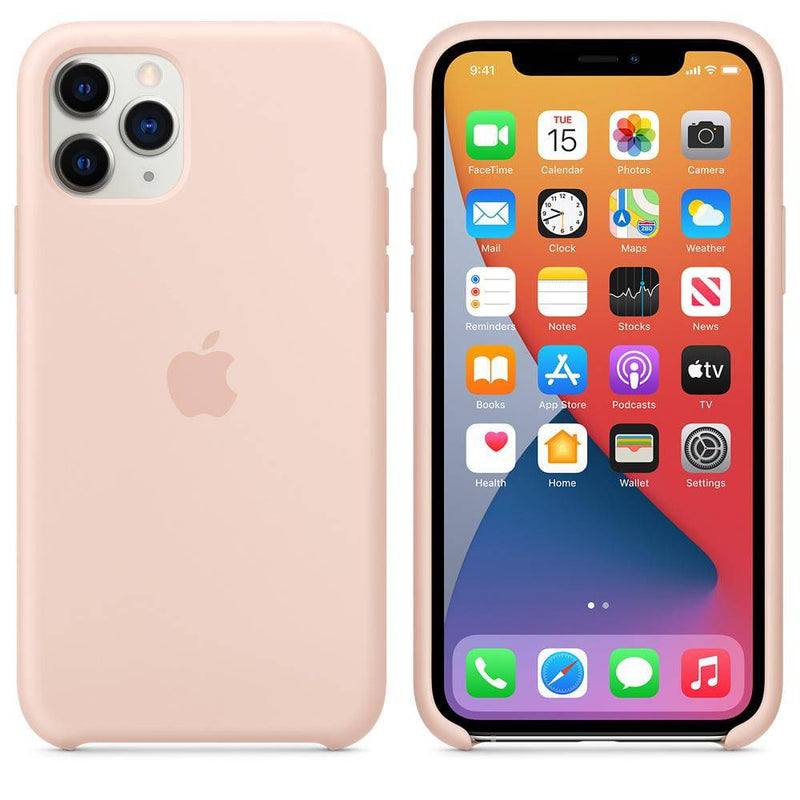 Apple For iPhone 11 Pro Silicone Case - Pink Sand - Telephone Market