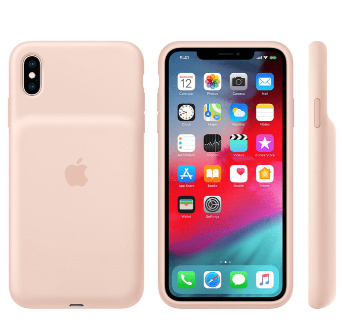 Apple iPhone XS Max Smart Battery Case - Pink - Telephone Market