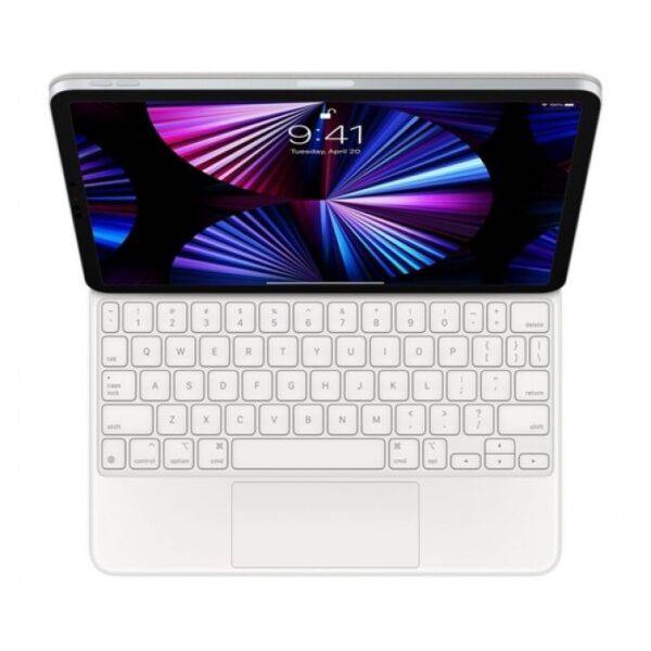 Apple Magic Keyboard for iPad Pro (2021) 11‑inch (5th generation) - Arabic - White, Keyboards, Apple, Telephone Market - telephone-market.com