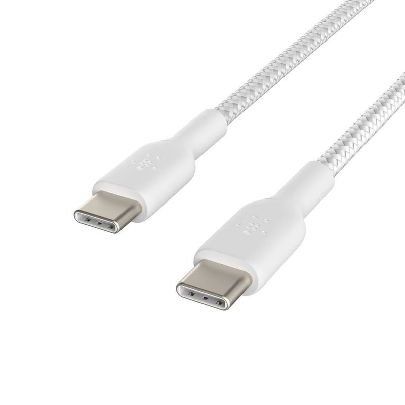 Belkin PowerLine Boost USB-C to USB-C 1m - White, Storage & Data Transfer Cables, Belkin, Telephone Market - telephone-market.com