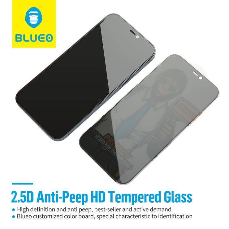 Blueo for iPhone 12 Mini Matt Privacy Glass - Telephone Market