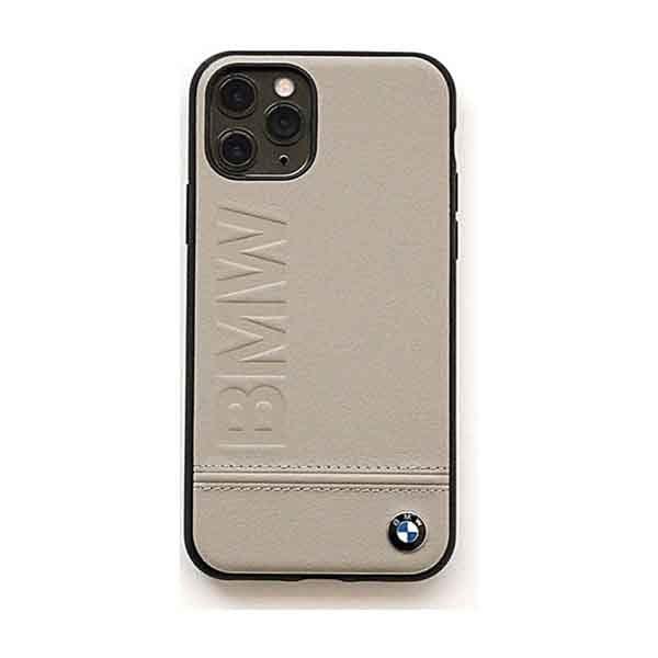 BMW For iPhone 11 Leather Hard Case - Taupe - Telephone Market