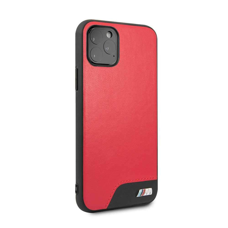 BMW For iPhone 11 Pro Leather Hard Smooth Case - Red - Telephone Market
