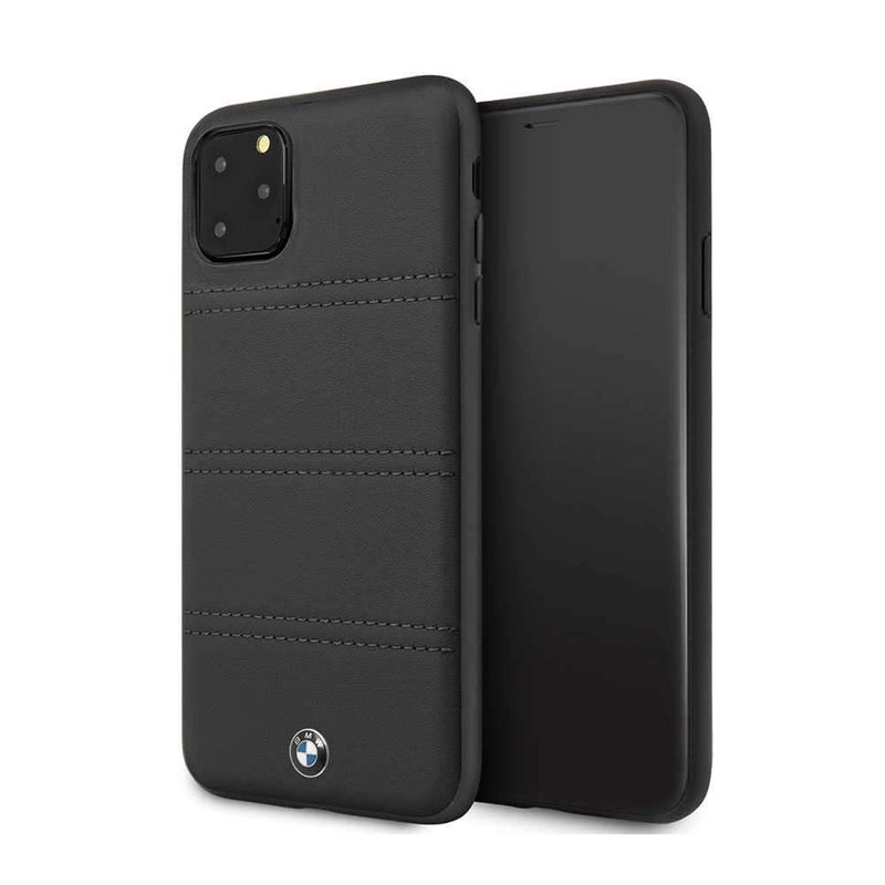 BMW For iPhone 11 Pro Max Hard Leather Case - Black - Telephone Market