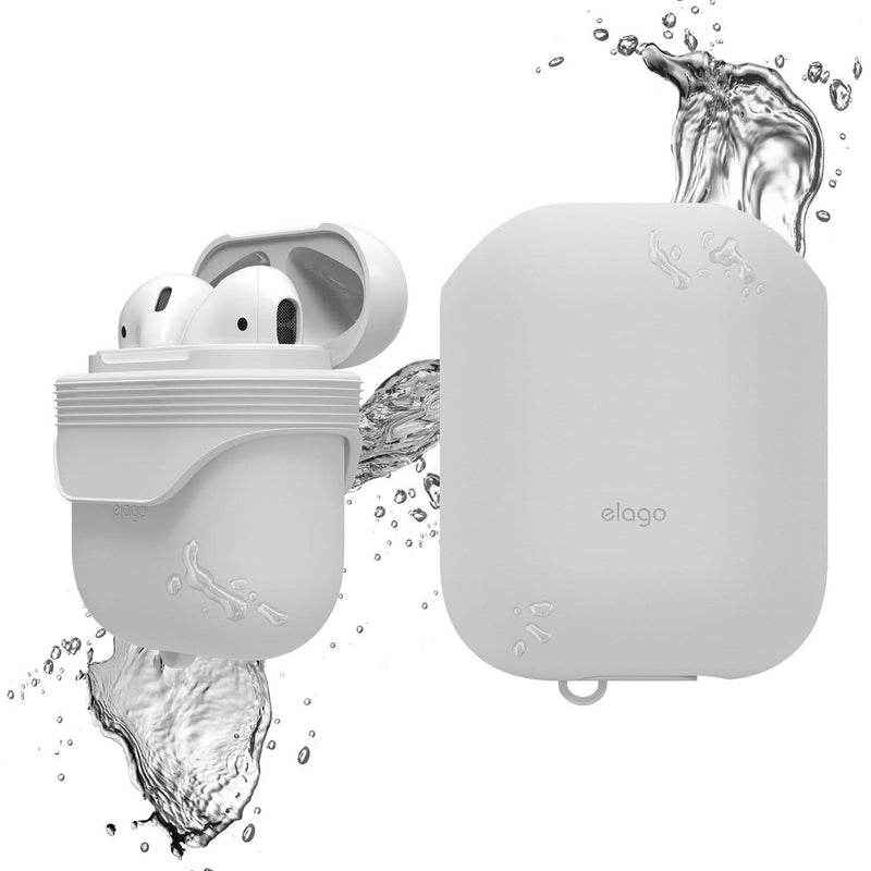 Elago Airpods Case Hang Waterproof - White - Telephone Market