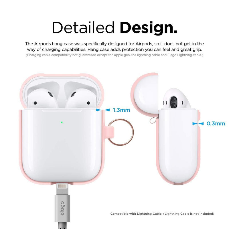Elago Airpods Silicone Hang Case - Pink - Telephone Market