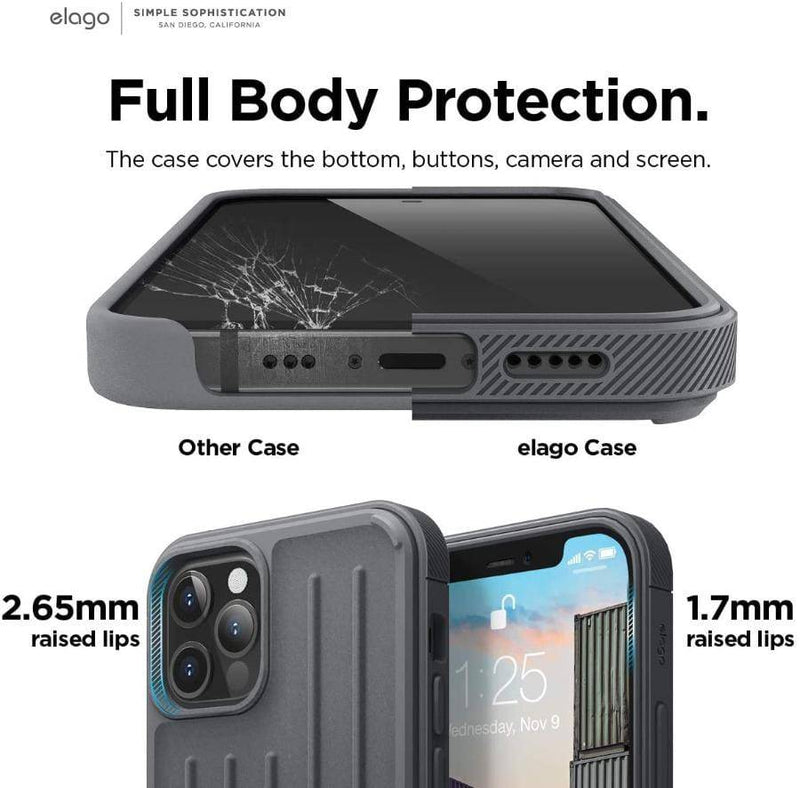 Elago For iPhone 12/12 Pro Armor Case - Dark Gray - Telephone Market