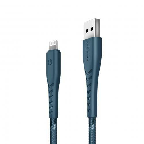 Energea PowerLine Nyloflex USB-A to Lightning 1.5m - Blue - Telephone Market