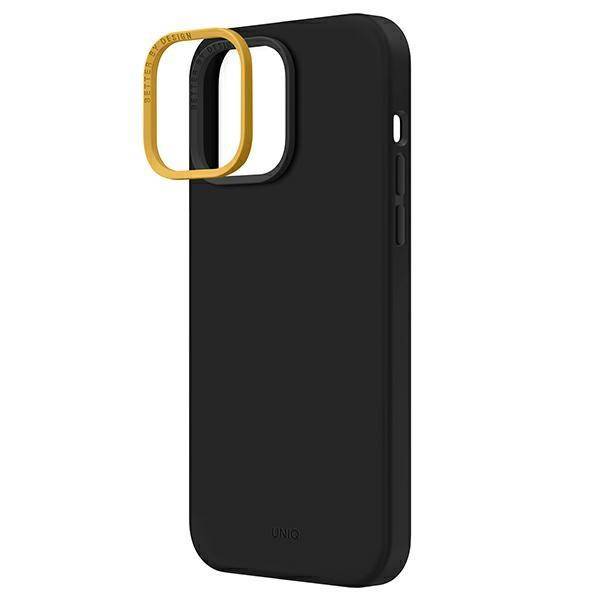 UNIQ For iPhone 14 Pro Hybrid Lino Case - Midnight Black, Mobile Phone Cases, UNIQ, Telephone Market - telephone-market.com