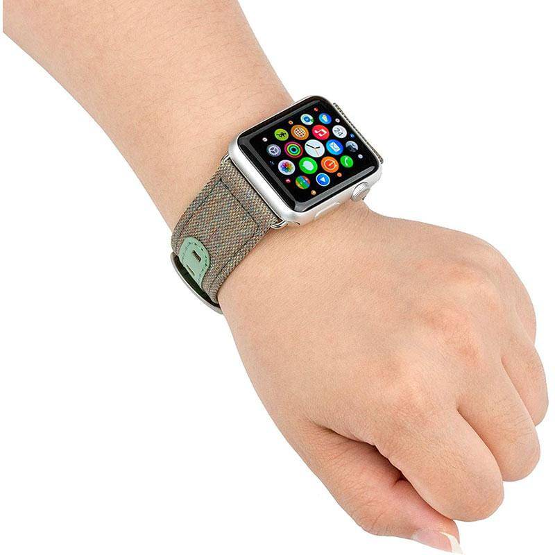 Evutec For Apple Watch 44/45mm Northill Band - Chroma/Sage - Telephone Market