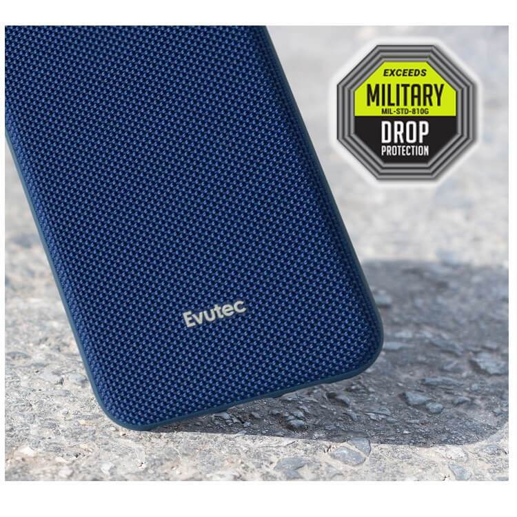 Evutec For iPhone Xs Max Case with Vent Mount - Blue - Telephone Market