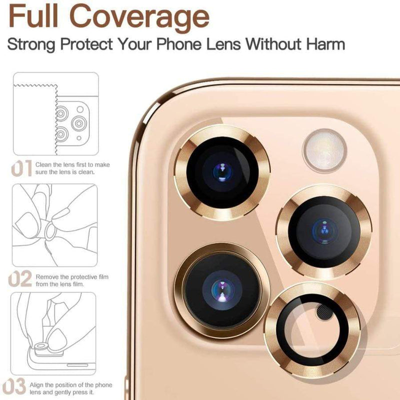 Green For iPhone 12 Pro Camera Lens - Gold - Telephone Market