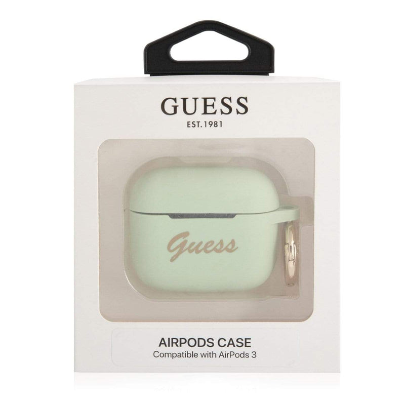 Guess For Airpods 3 Silicone Case - Green, Headphone & Headset Accessories, Guess, Telephone Market - telephone-market.com