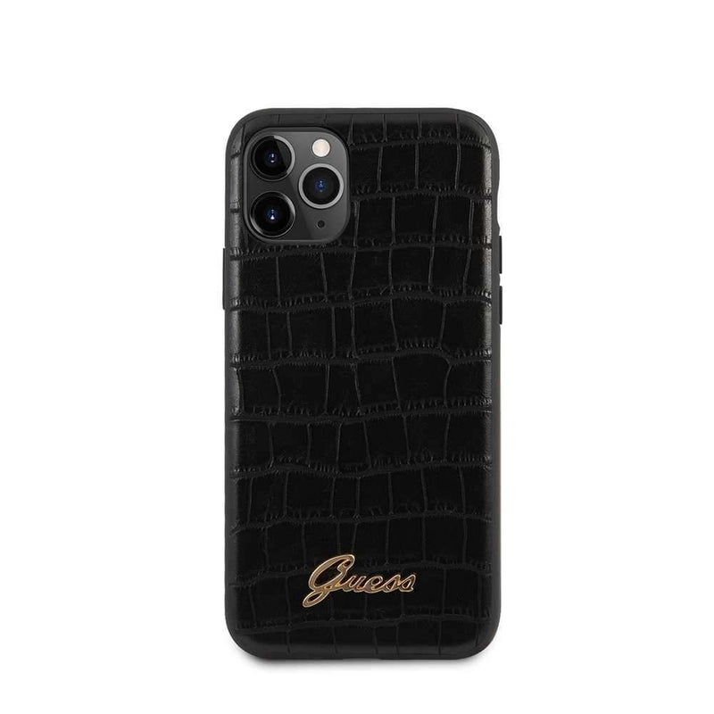 Guess For iPhone 11 Pro Croco Pattern Case - Black - Telephone Market