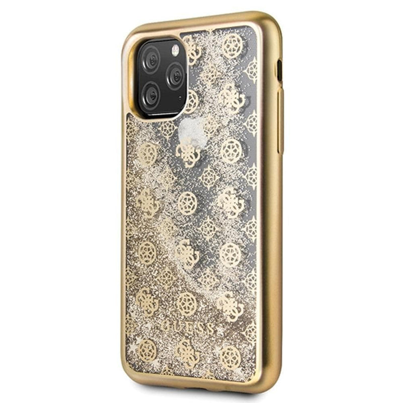 Guess For iPhone 11 Pro Liquid Glitter Case - Gold - Telephone Market
