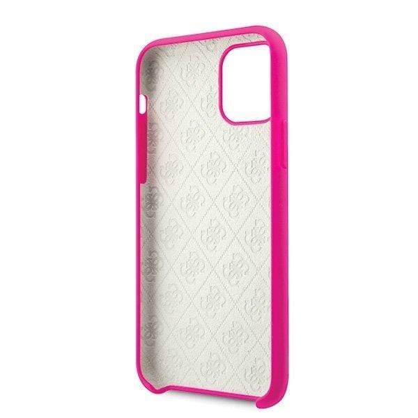 Guess For iPhone 11 Pro Silicon Case - Fuschia - Telephone Market