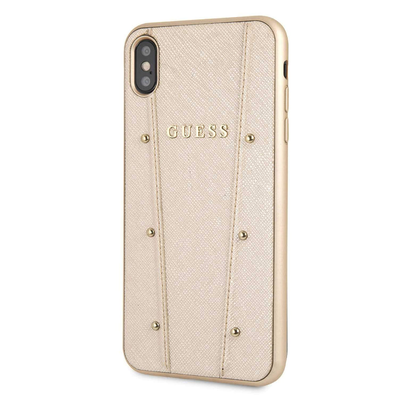 Guess For iPhone Xs Max Kaia Case - Gold - Telephone Market